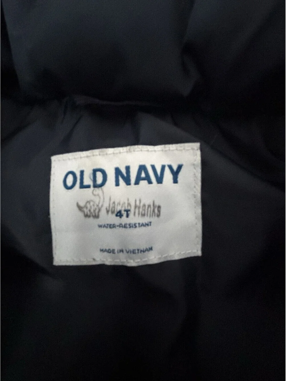 Old Navy 'Navy Blue' 4T Puffer Vest Full Zip